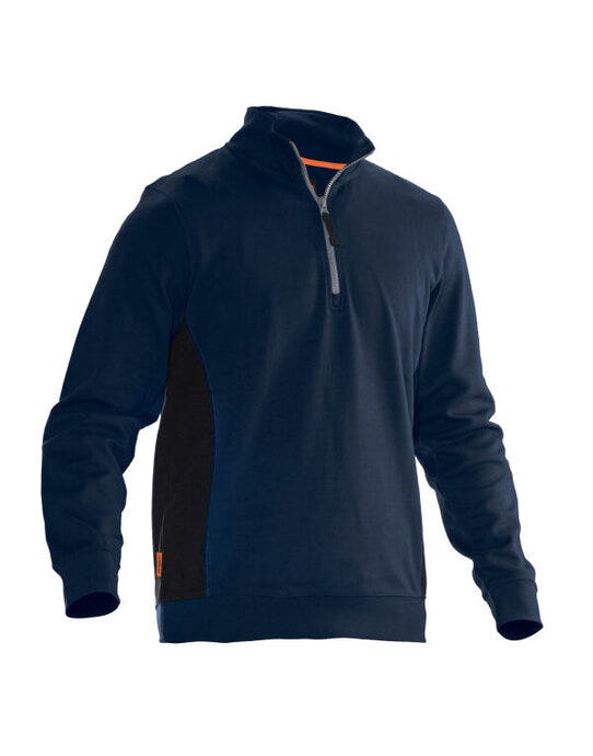 Sweatshirt 1/2 Zip - Navy / Black