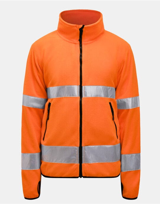 Fleece Jacket Hi-Vis - Orange
