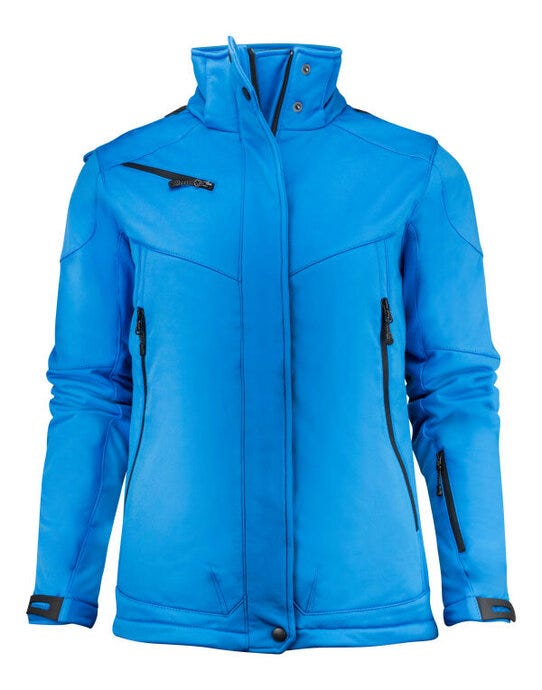 Printer Ladies Skeleton Softshell Jacket - Ocean Blue