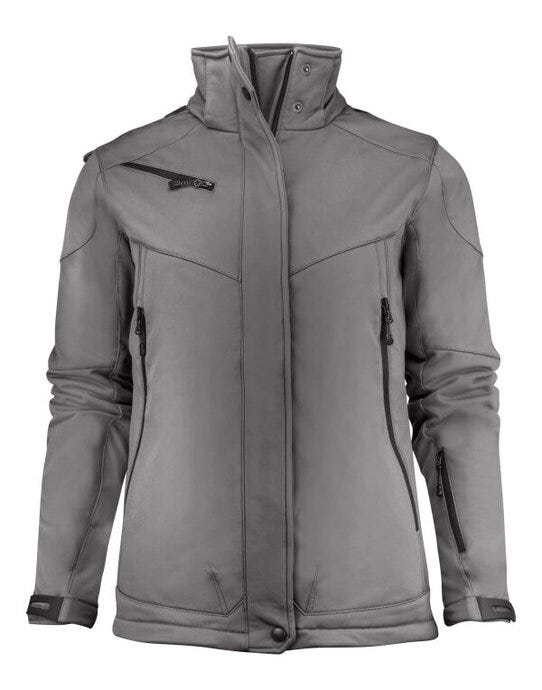 Printer Ladies Skeleton Softshell Jacket - Steel Grey