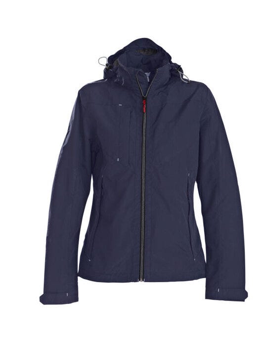 Printer Ladies Flat Track Jacket - Navy