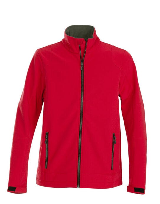 Printer Mens Trial Softshell Jacket - Red