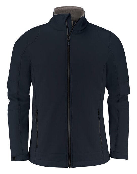 Printer Mens Trial Softshell Jacket - Dark Navy