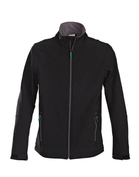 Printer Mens Trial Softshell Jacket - Black