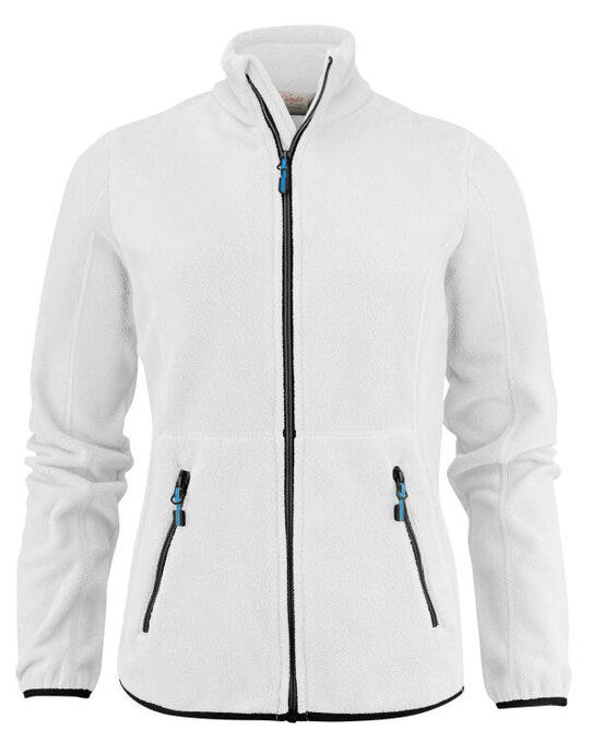 Printer Ladies Speedway Fleece Jacket - White
