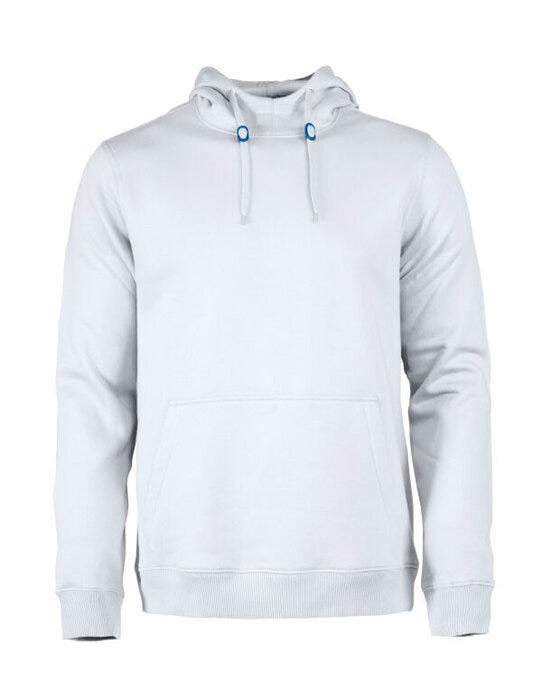 Printer Mens Fastpitch Hooded Sweater - White