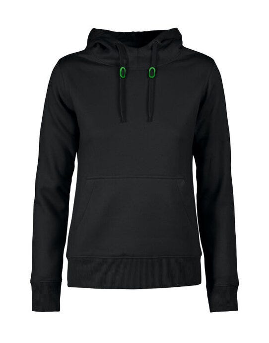 Printer Ladies Fastpitch Hooded Sweater - Black