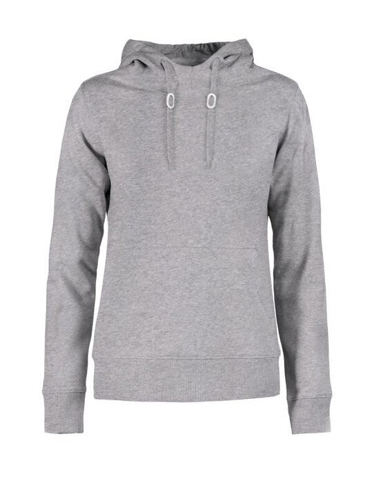 Printer Ladies Fastpitch Hooded Sweater - Grey Melange