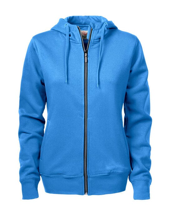 Printer Ladies Overhead Full Zip Hoody - Ocean Blue