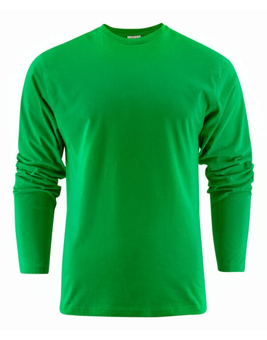 Printer Heavy Long Sleeve T-Shirt - Fresh Green