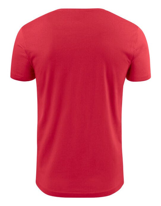 Printer Mens Heavy V T-Shirt - Red