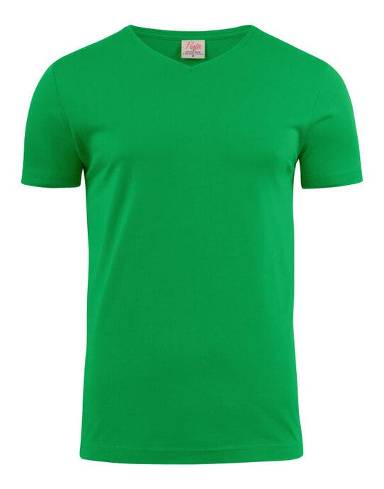 Printer Mens Heavy V T-Shirt - Fresh Green