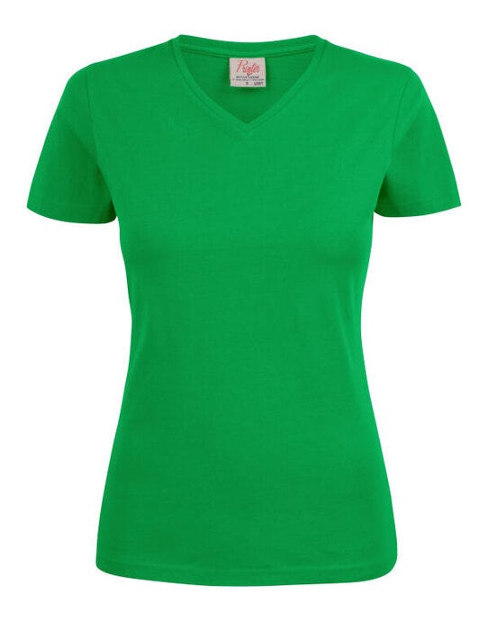 Printer Ladies Heavy V T-Shirt - Fresh Green