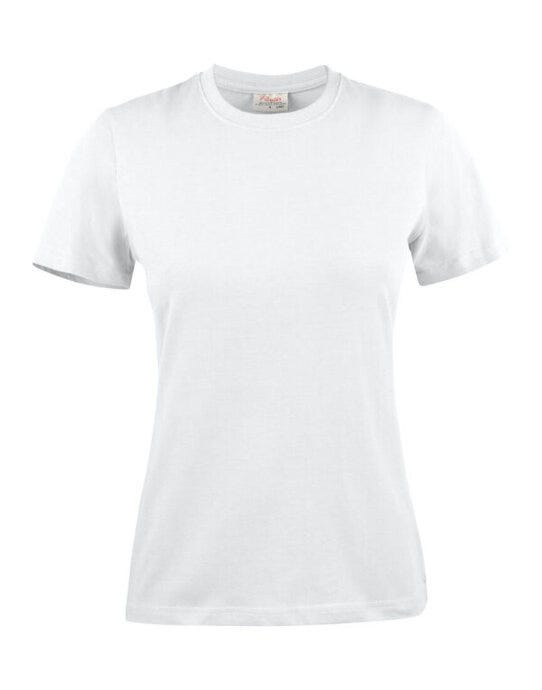 Ladies Heavier Pro T - White