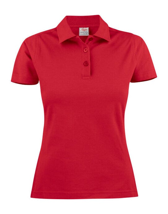 Printer Ladies Pique Surf Polo - Red