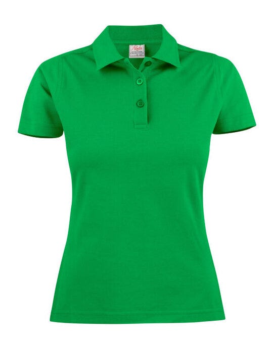 Printer Ladies Pique Surf Polo - Fresh Green