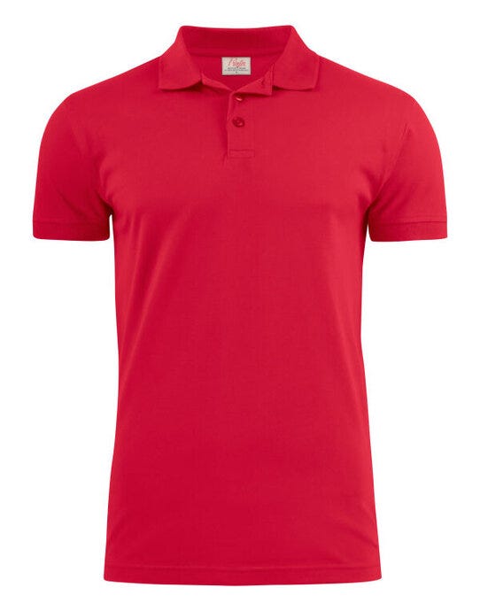 Printer Mens Surf Stretch Polo - Red