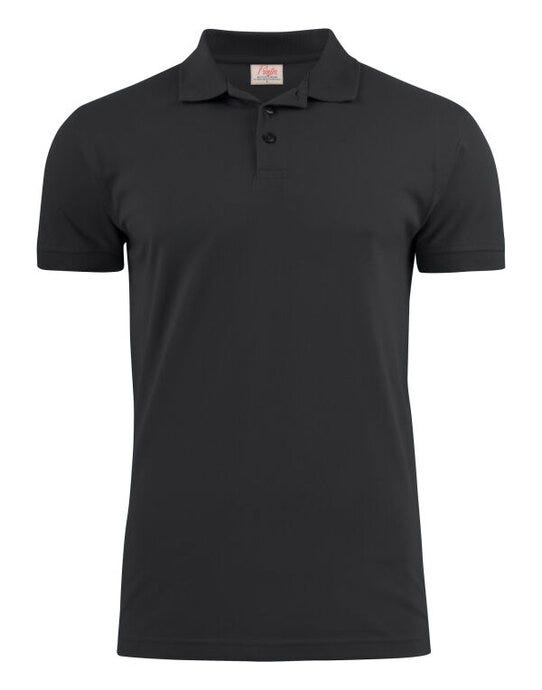 Printer Mens Surf Stretch Polo - Black