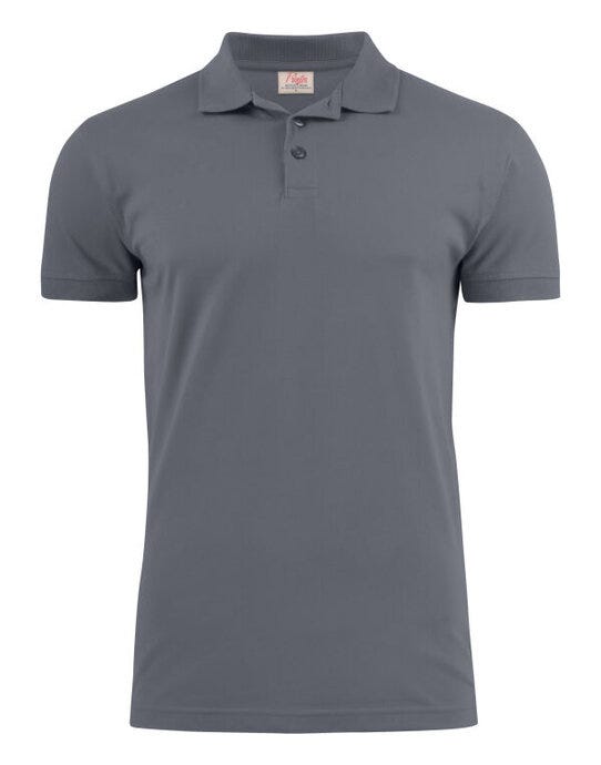 Printer Mens Surf Stretch Polo - Steel Grey