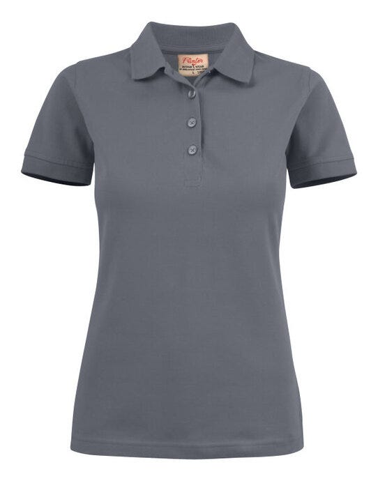 Printer Ladies Surf Stretch Polo - Steel Grey