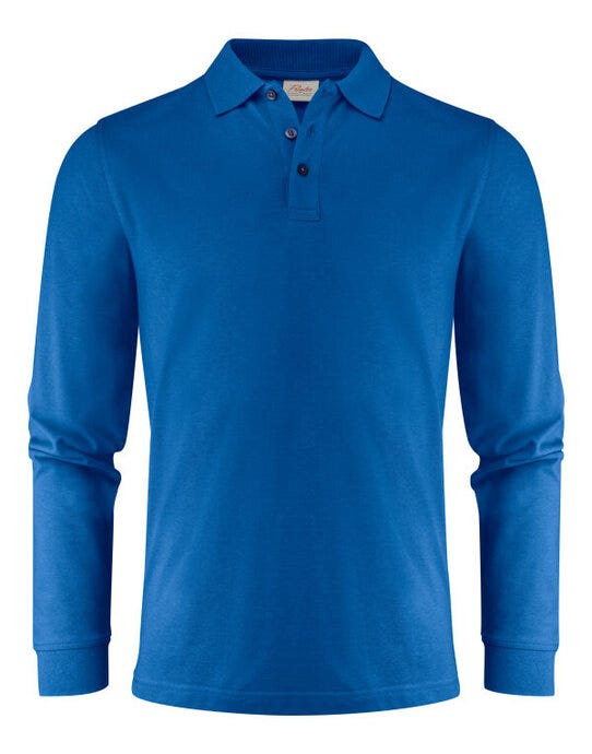 Printer Mens Surf Pro LS Polo - Ocean Blue