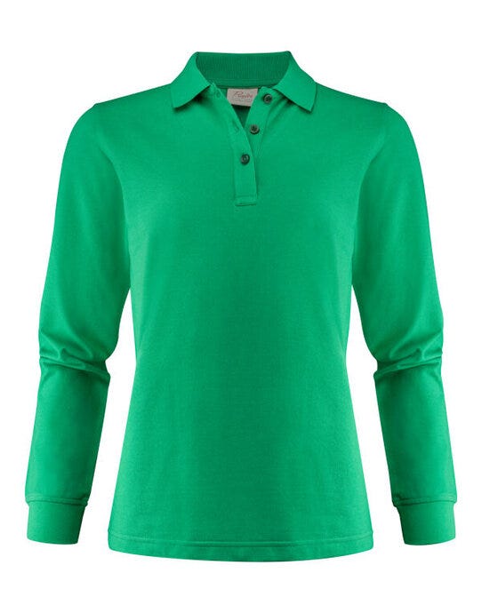Printer Ladies Surf Pro LS Polo - Fresh Green