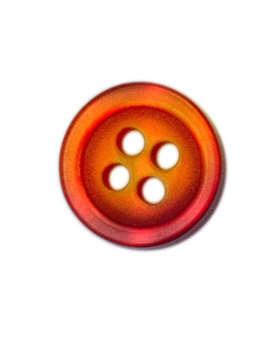 Printer Shirt Button Large (10-Pack) - Bright Orange