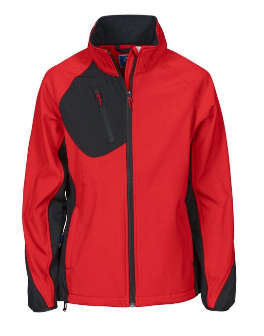 ProJob Prio 2423 Ladies Softshell Jkt - Red