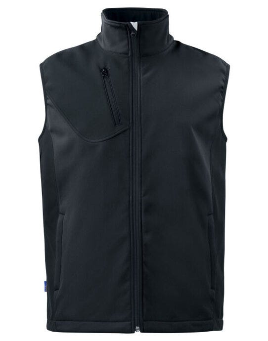 ProJob Prio 3702 Softshell Vest - Black