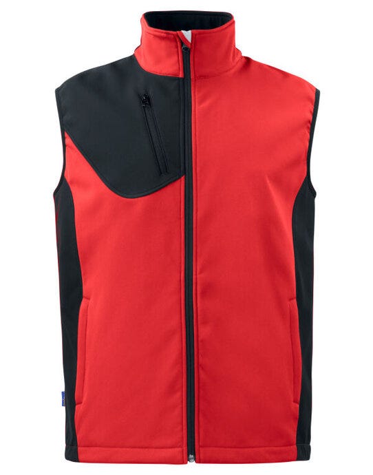 ProJob Prio 3702 Softshell Vest - Red