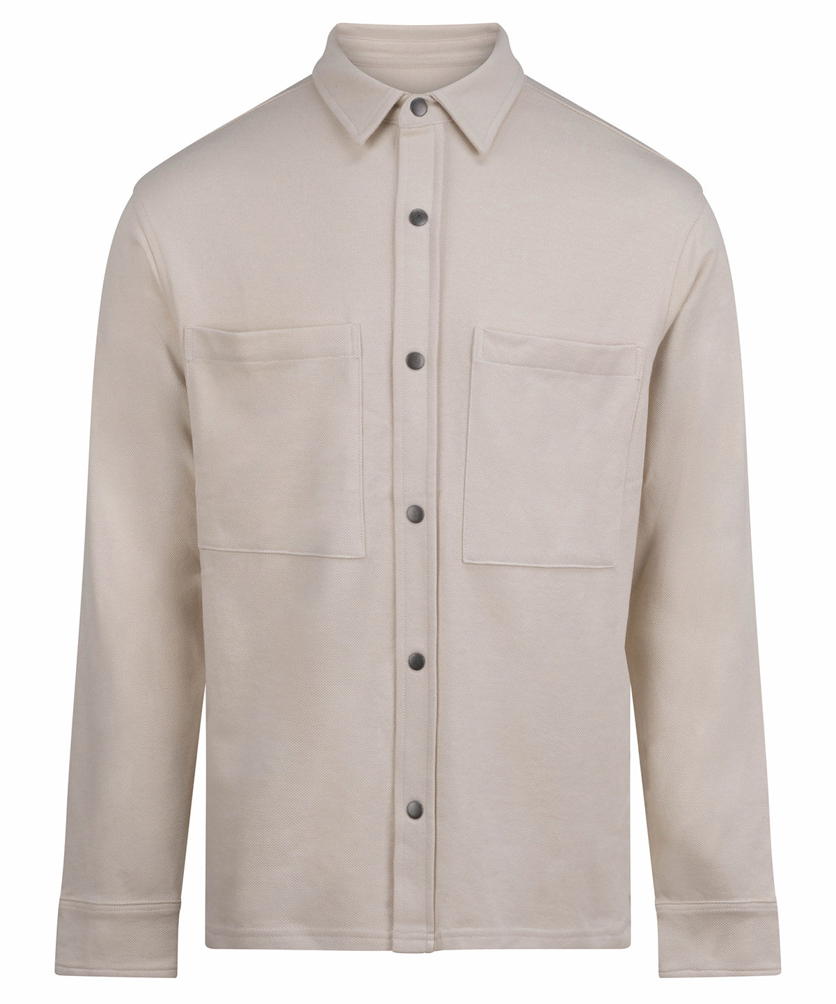 Premium piqué overshirt - Natural