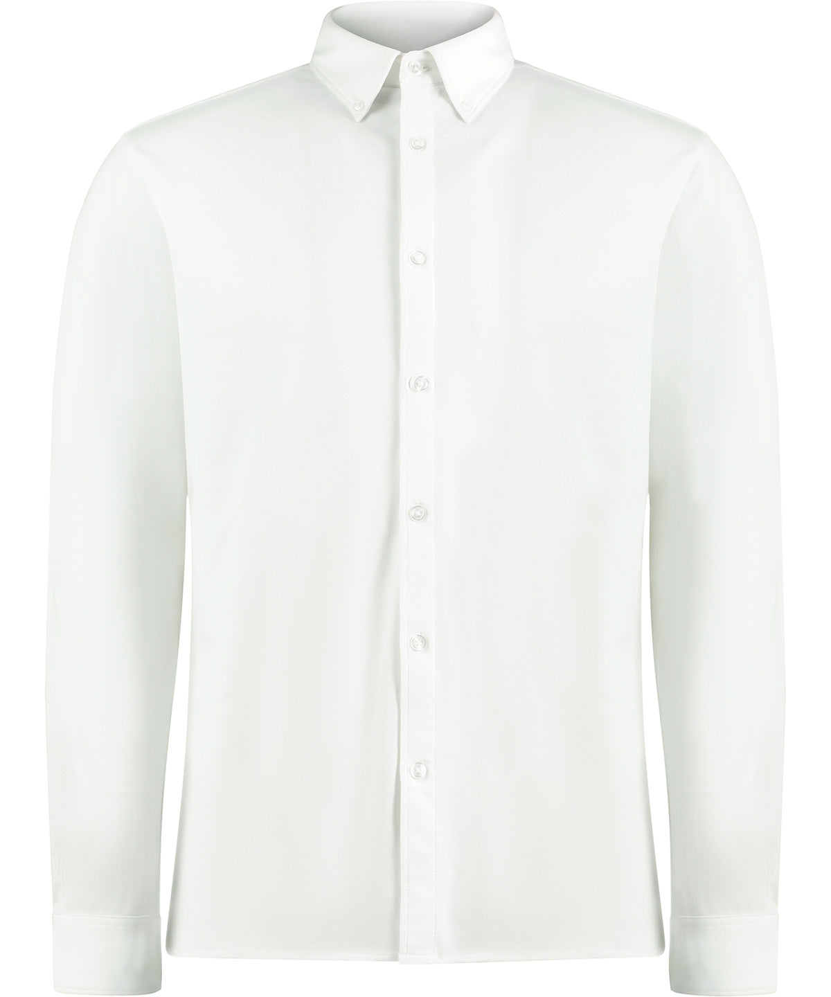 Long sleeve Superwash® 60° piqué shirt (tailored fit) - White