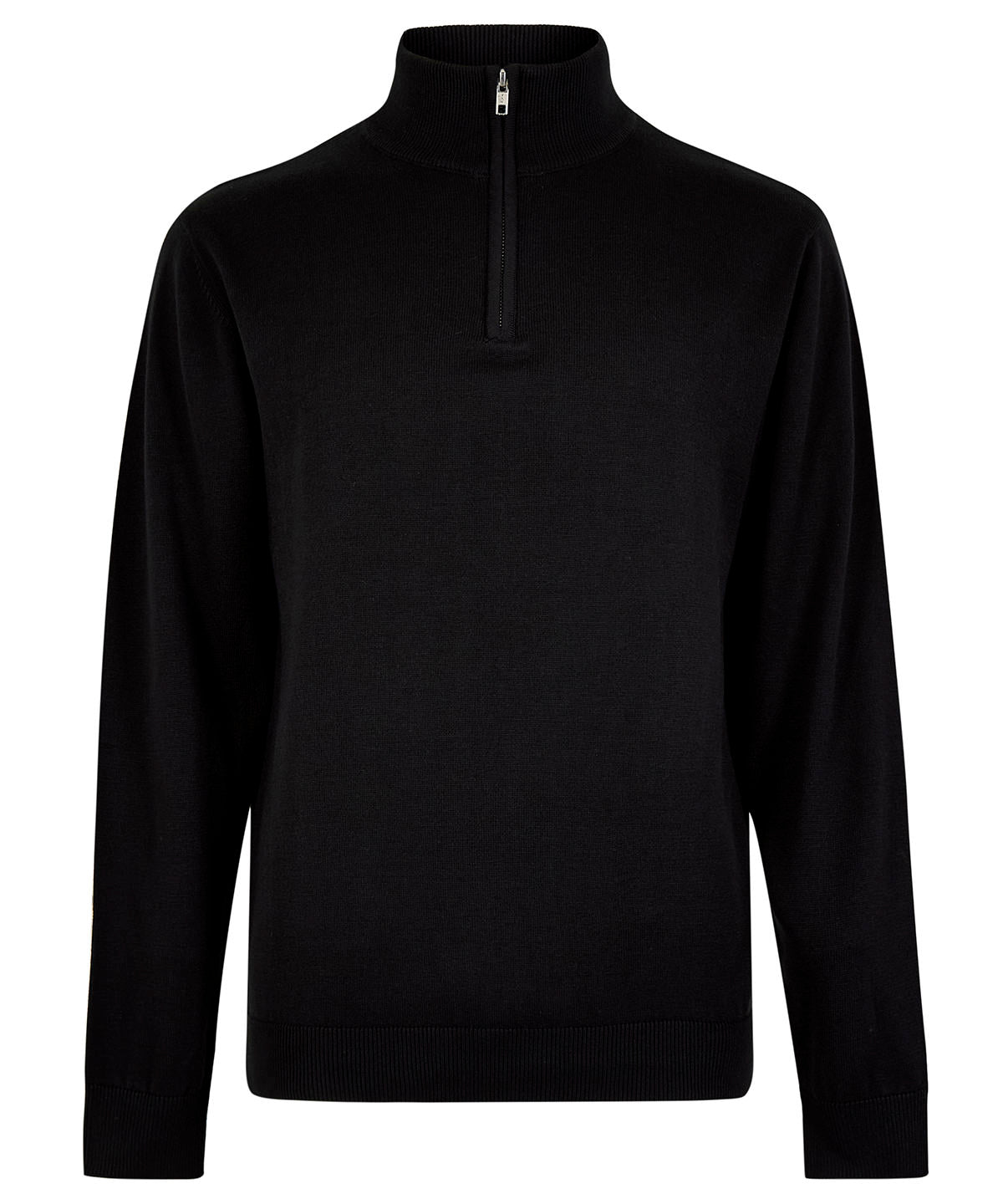 Regular fit Arundel 1/4-zip sweater - Black