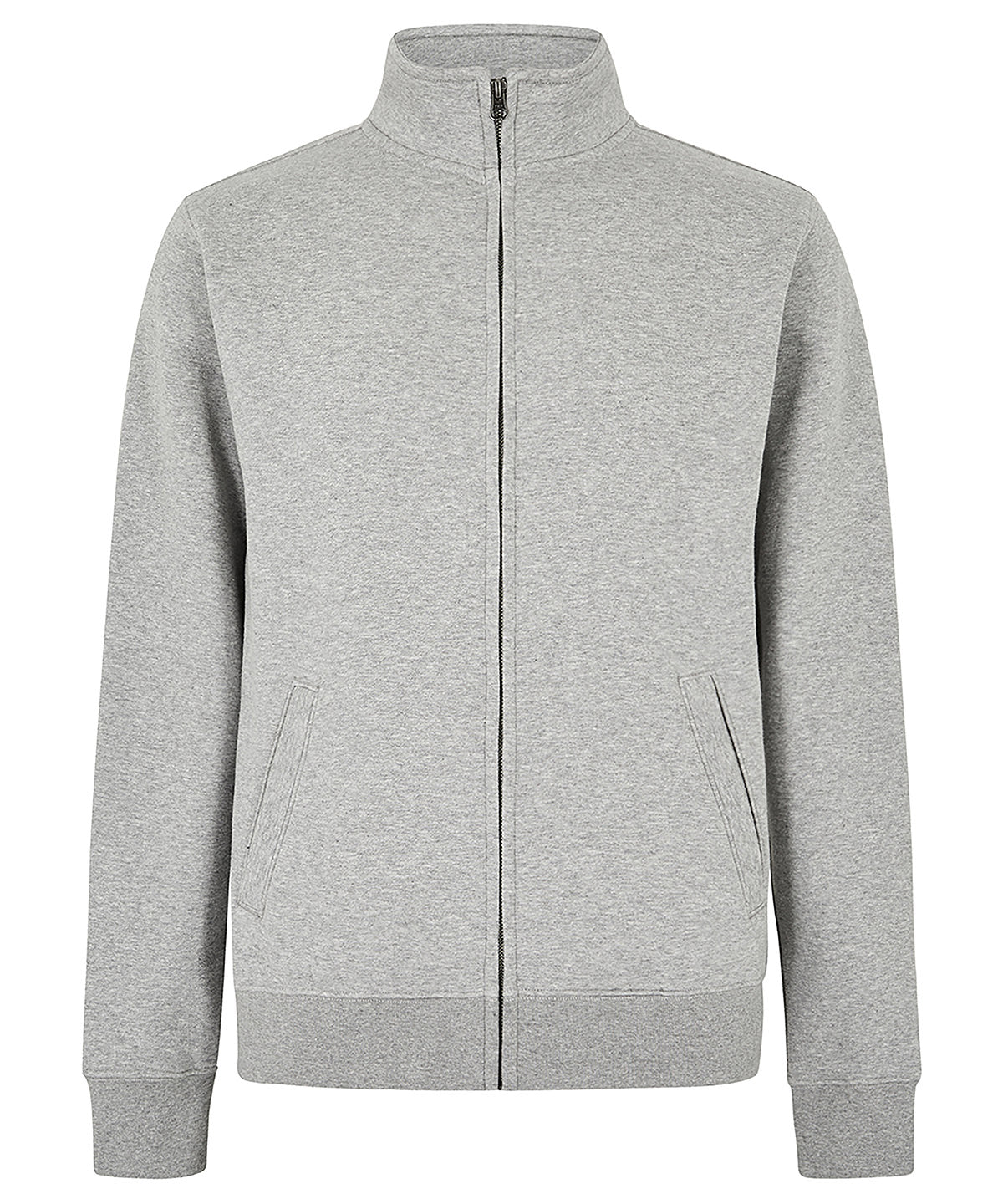 Regular fit zipped sweatshirt - Heather Grey