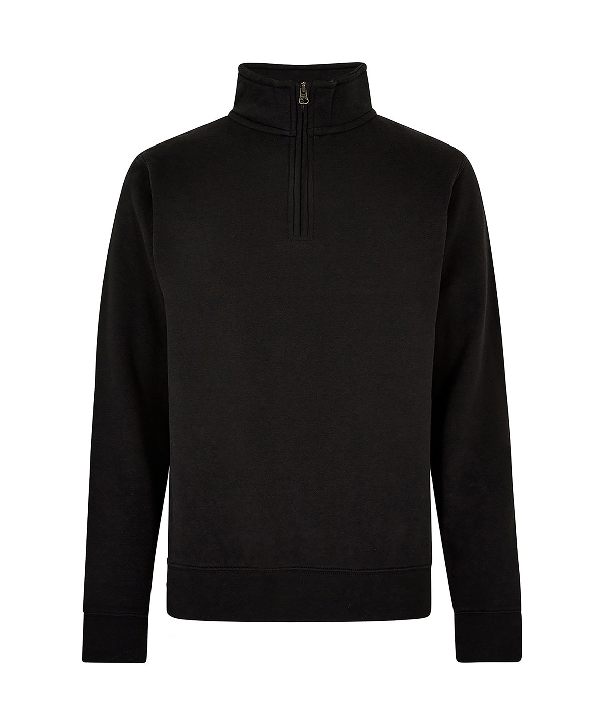 Regular fit ¼-zip sweatshirt - Black