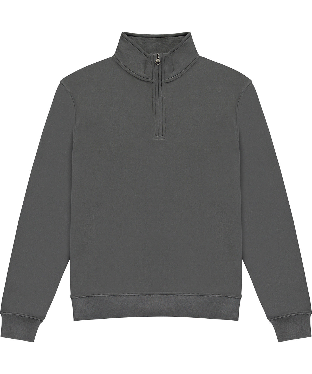 Regular fit ¼-zip sweatshirt - Dark Grey