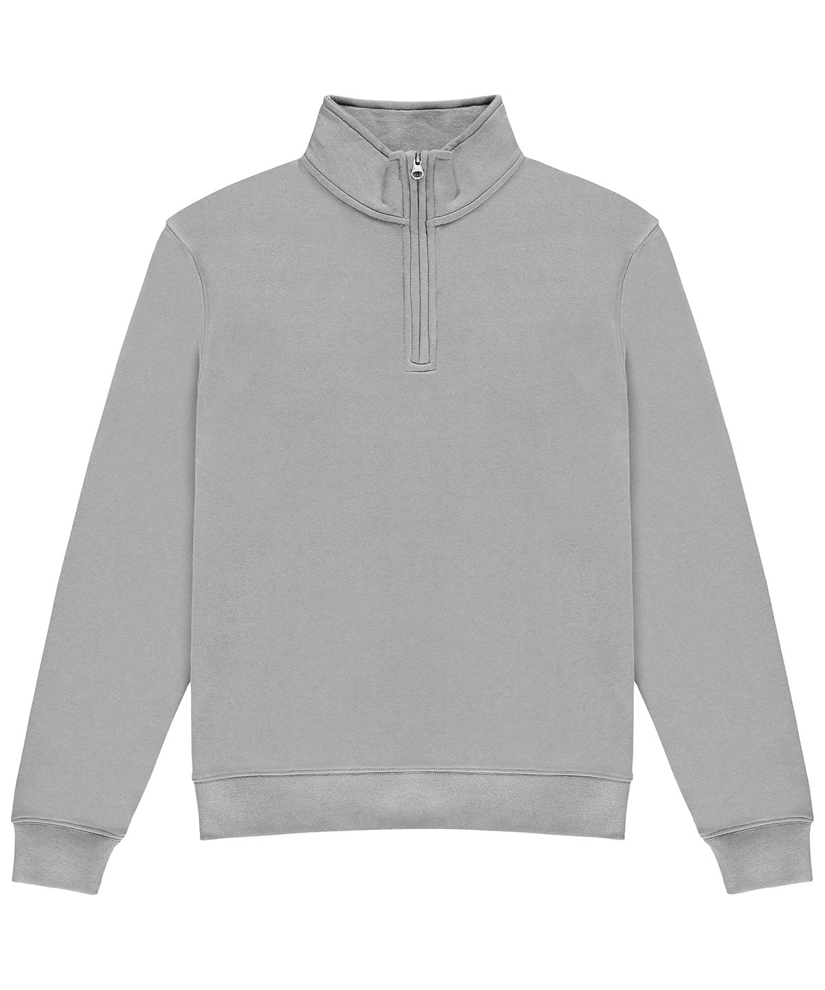 Regular fit ¼-zip sweatshirt - Heather Grey