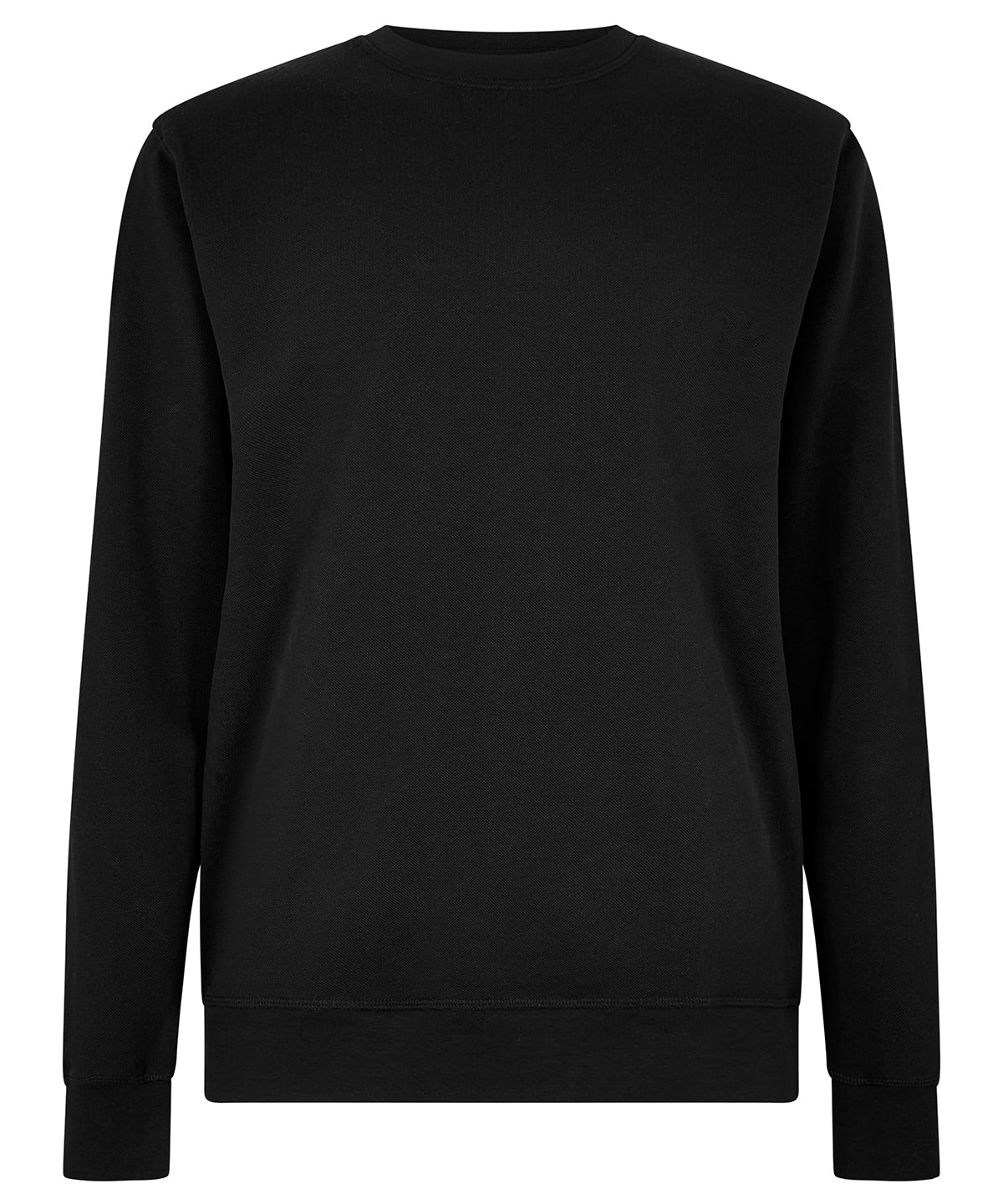 Regular fit piqué sweatshirt - Black