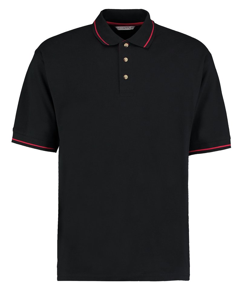 St Mellion polo (classic fit) - Black/Bright Red