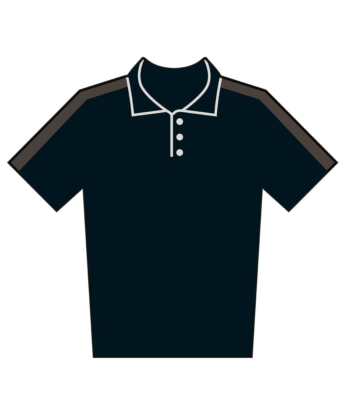 Kids team polo shirt - Black/Gunmetal