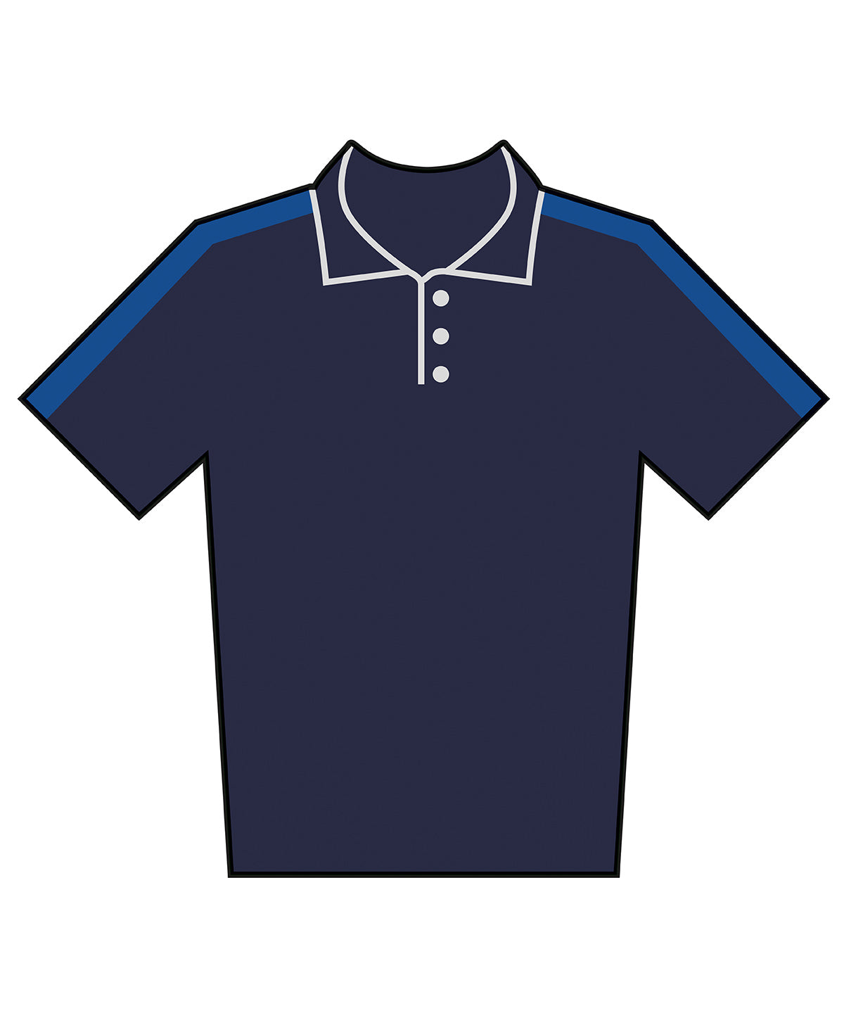 Kids team polo shirt - Navy/Royal