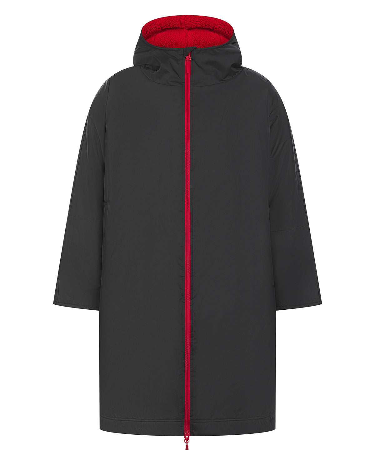 All-weather robe - Black/Red