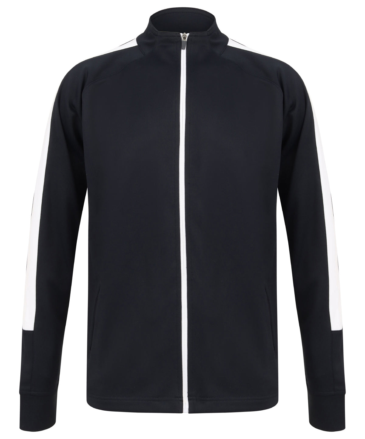 Knitted tracksuit top - Navy/White*