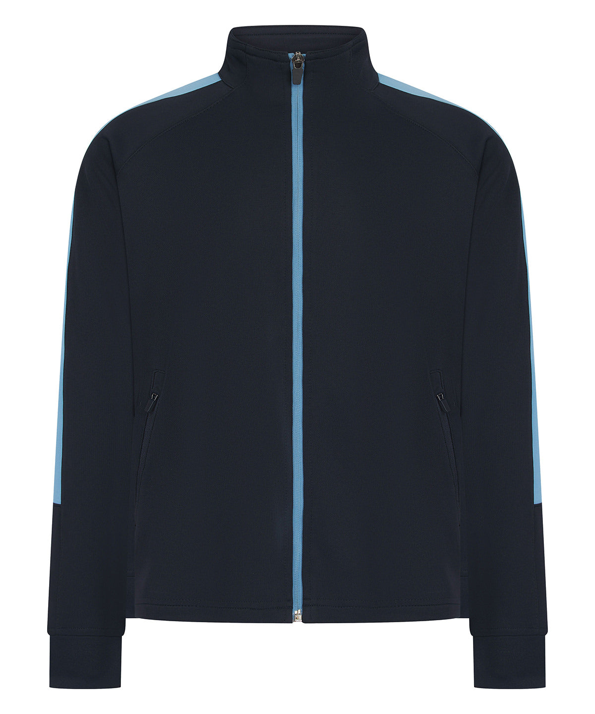 Kids knitted tracksuit top - Navy/Sky