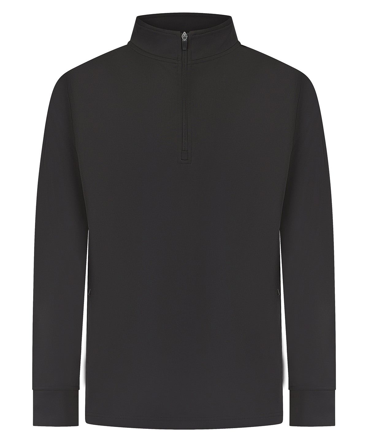 ¼-Tracksuit top - Black
