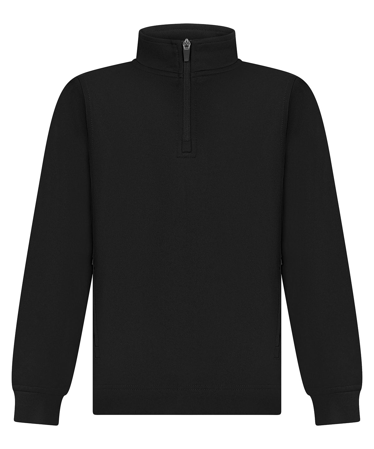 Kids ¼-tracksuit top - Black