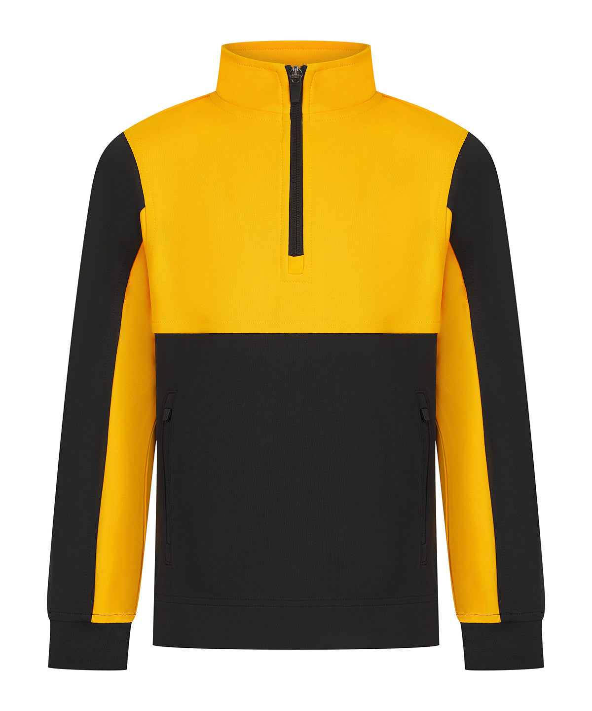 Kids ¼-tracksuit top - Black/Gold