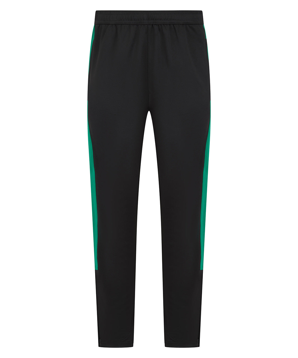 Knitted tracksuit pants - Black/Emerald*