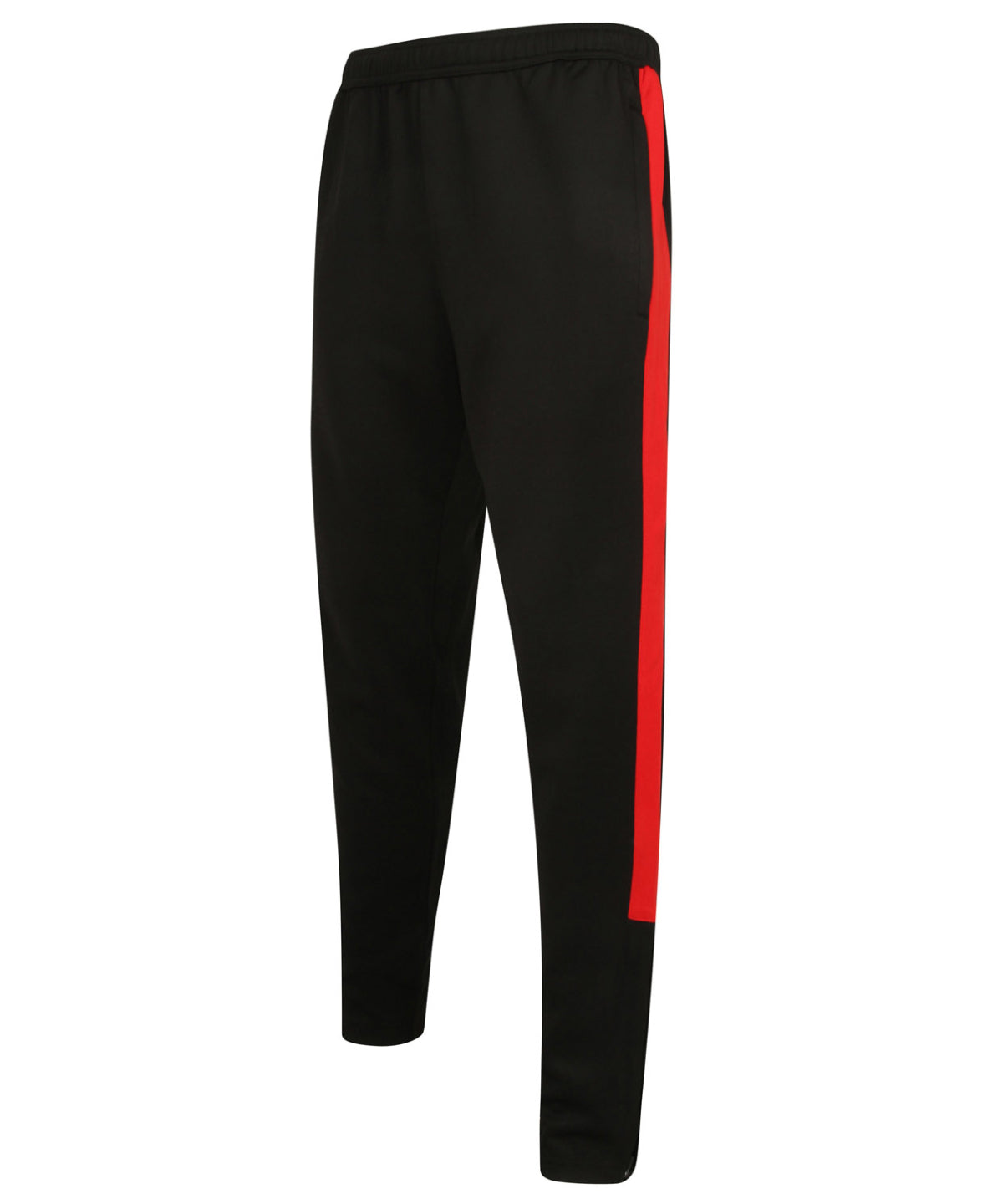 Knitted tracksuit pants - Black/Red*