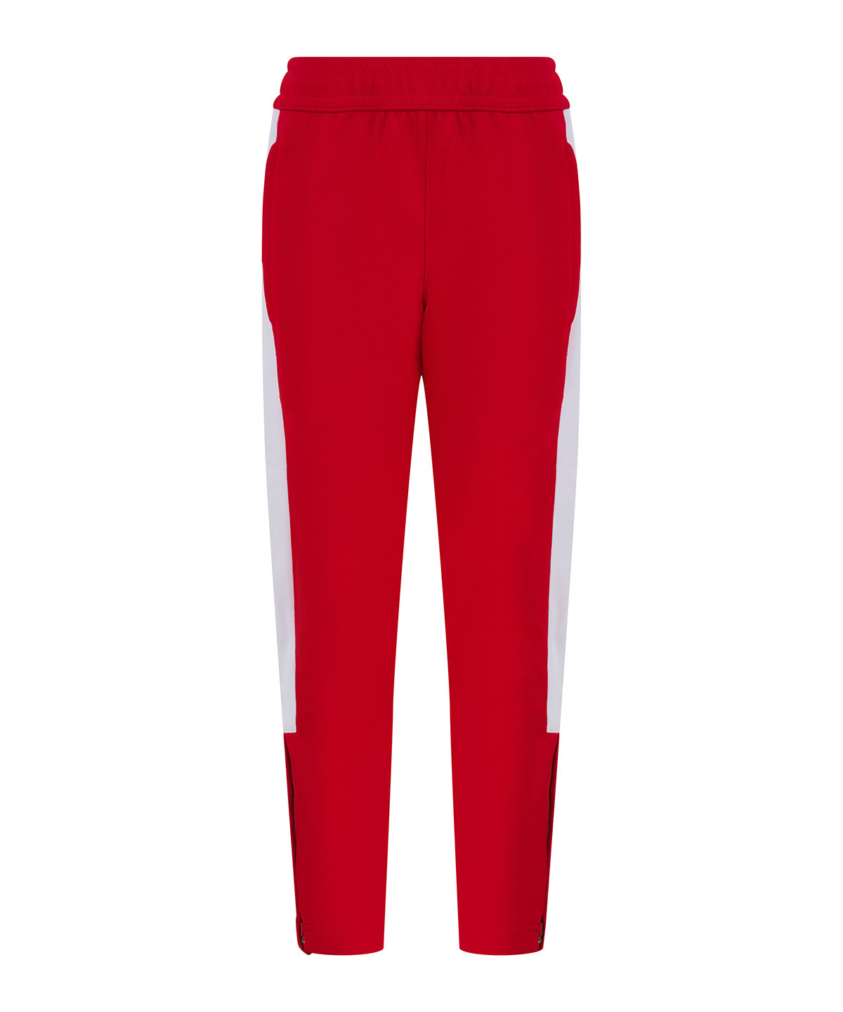 Kids knitted tracksuit pants - Red/White